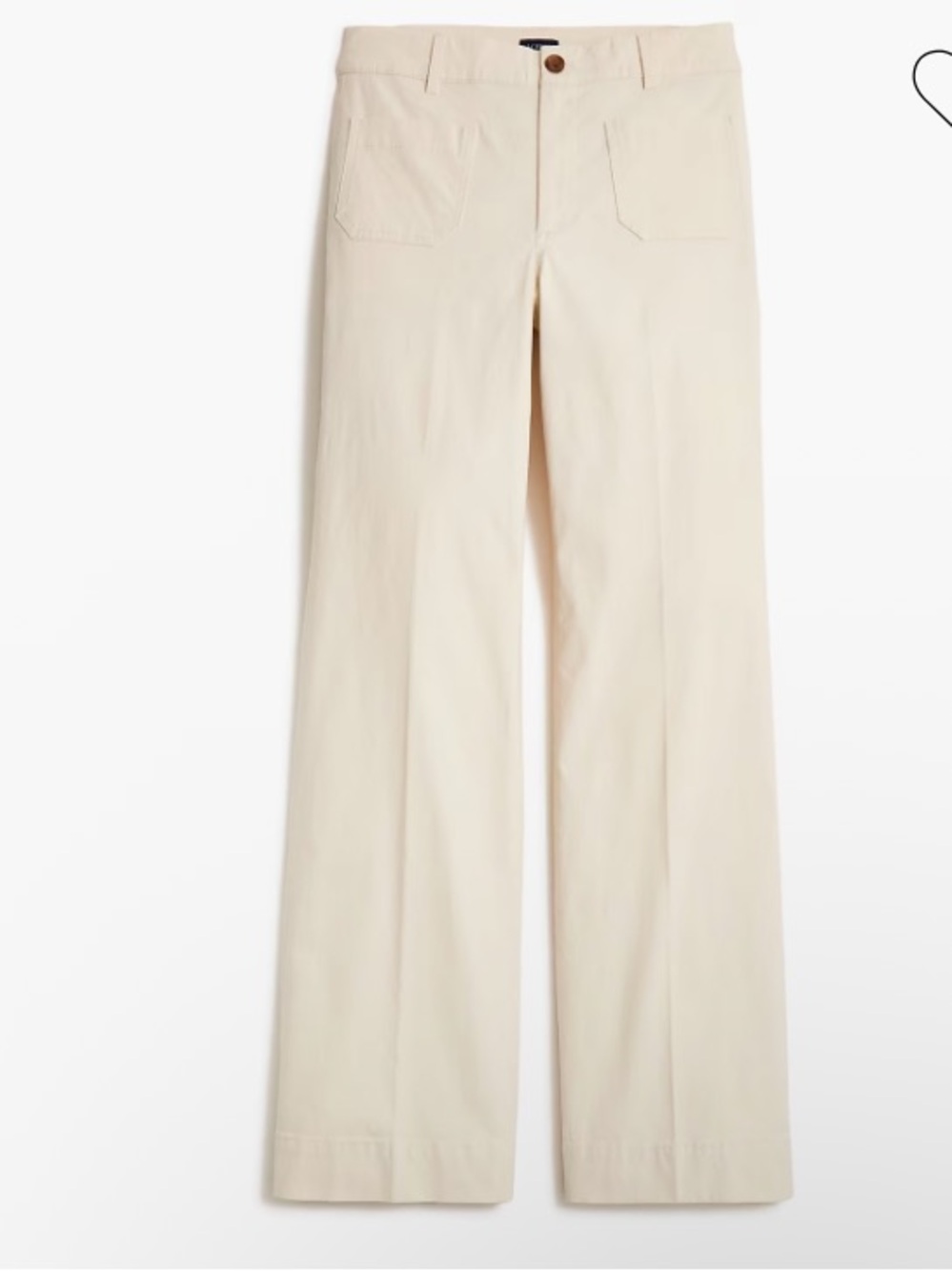NWOT J. Crew Lizzie Wide-Leg Pant in Cream - Picture 4 of 8
